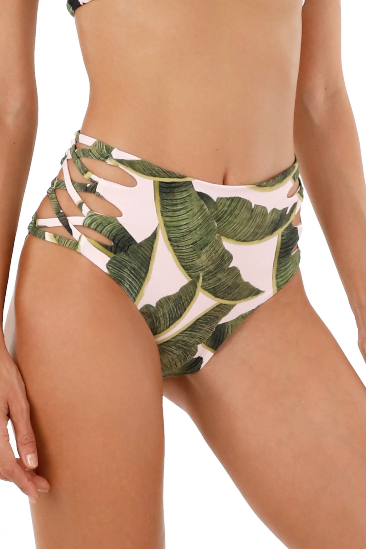 Lattice High Waist Bikini Bottom | Everything But Water