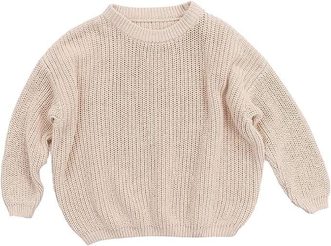 Toddler Girls Sweaters Baby Knit Sweater Warm Cardigans Sweatshirts for Boys and Girls | Amazon (US)