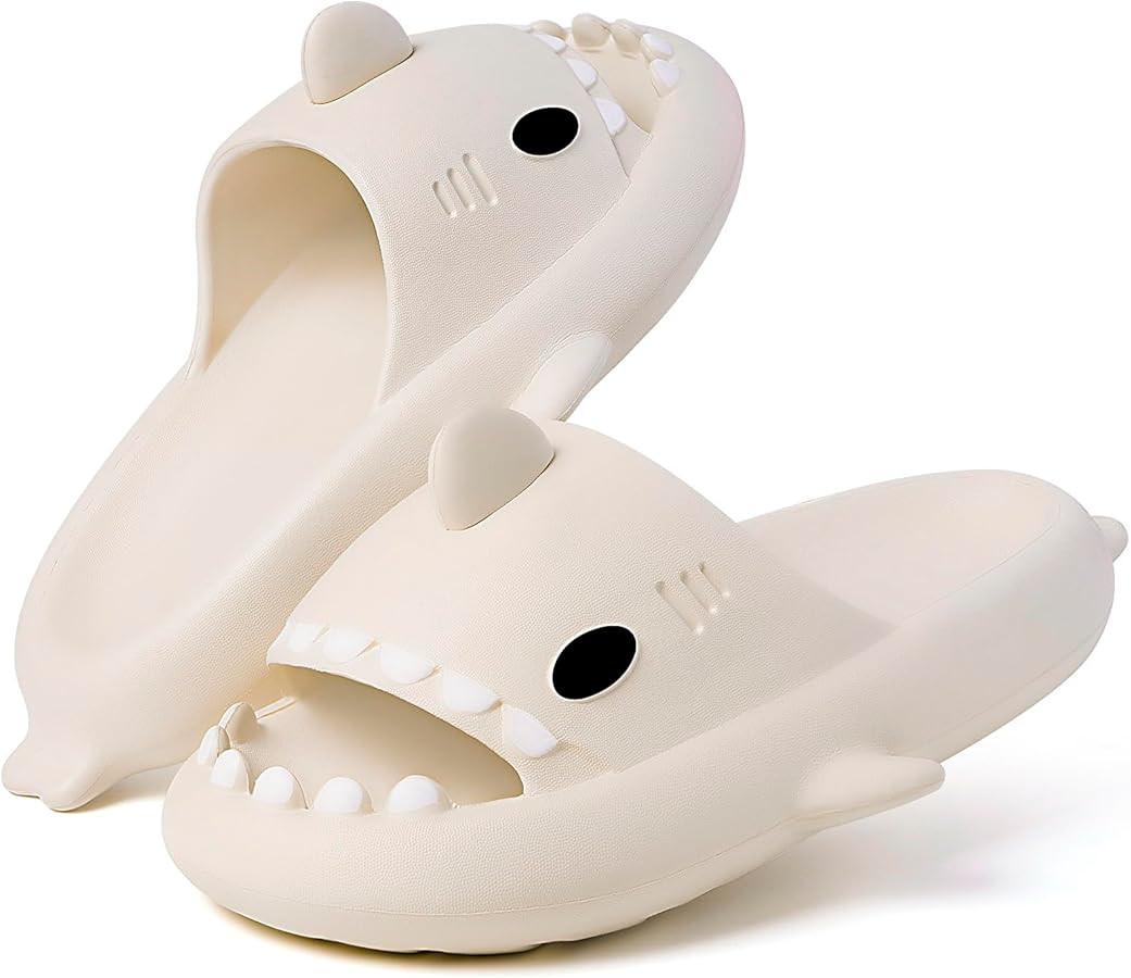 KVbabby Kids Shark Slides Boys Girls Toddlers Cloud Shower Slippers Cute Cartoon Open Toe Sandals... | Amazon (US)