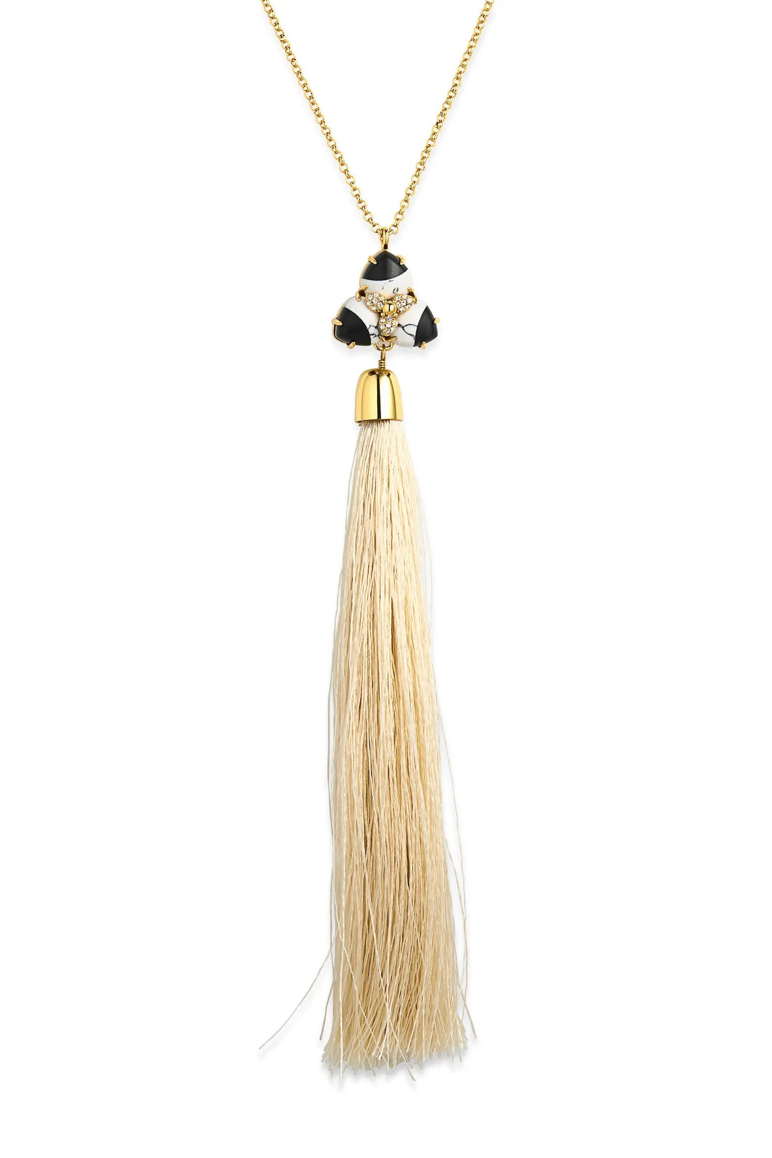 Lele Sadoughi Crystal Orchid Tassel Necklace (Women) | Nordstrom | Nordstrom