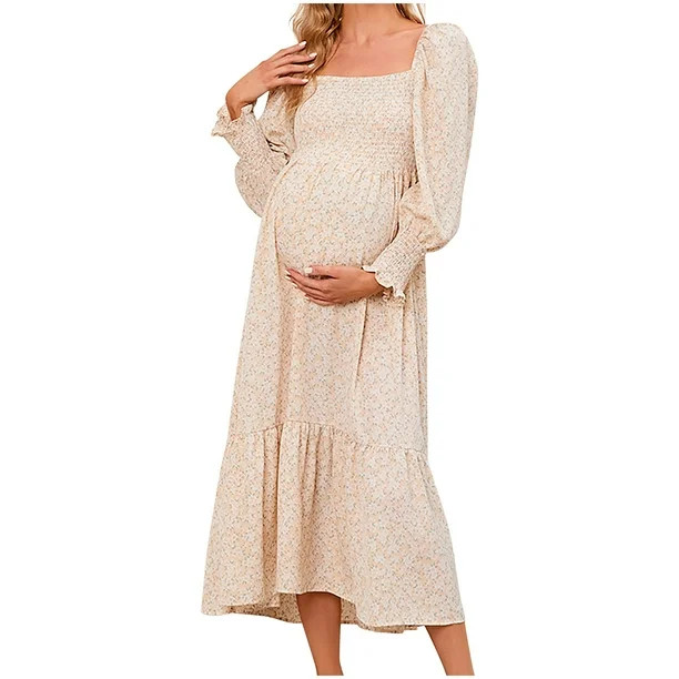 gakvov Maternity Dress For Photoshoot Savings Clearance Items!Women's Pregnant Casual Sexy Fashio... | Walmart (US)
