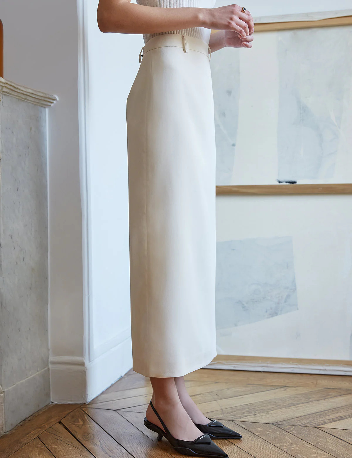 Nia White Maxi Skirt-BESTSELLER | Pixie Market