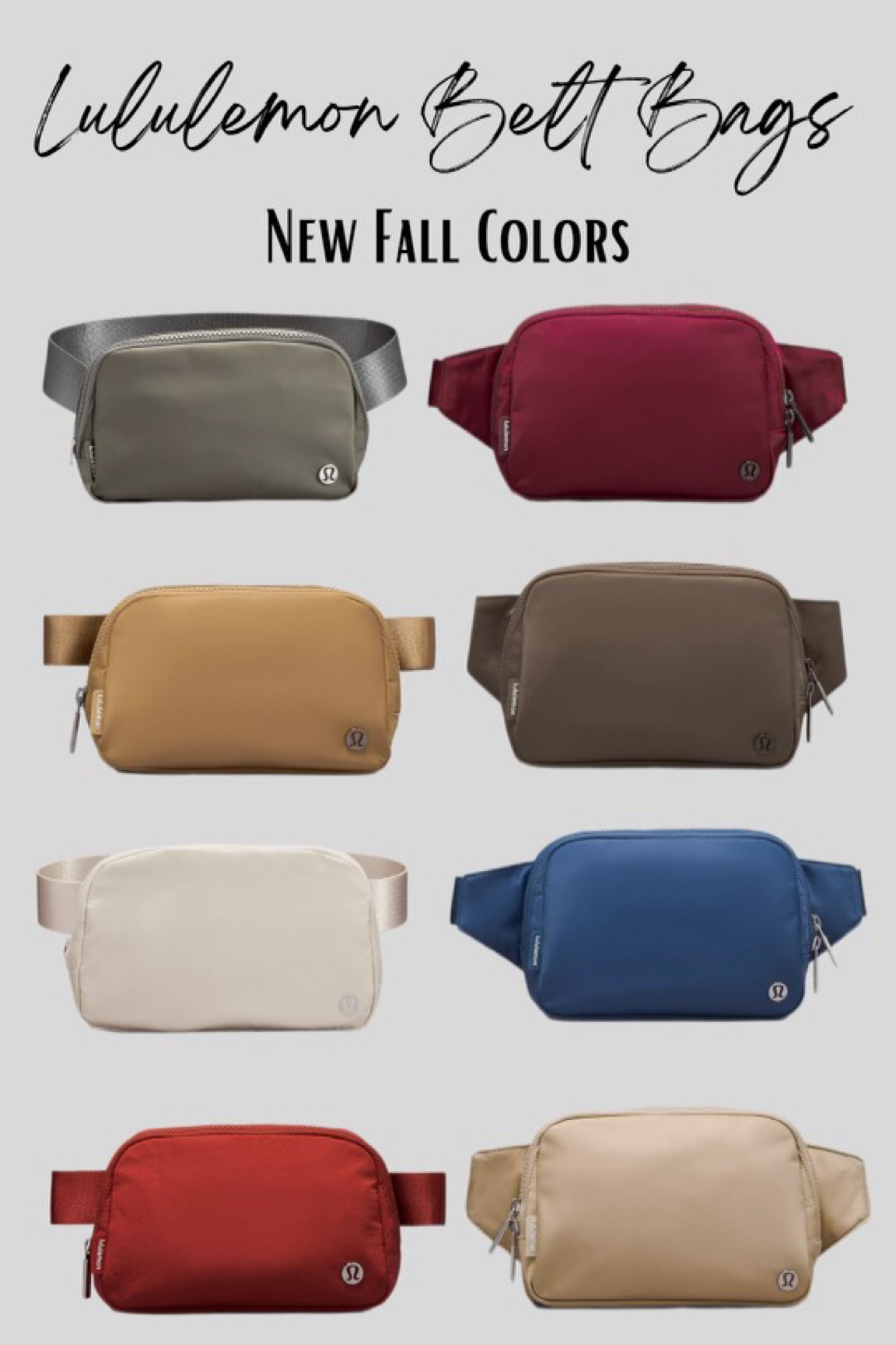 Lululemon belt bags new fall colors 

#LTKtravel #LTKitbag #LTKSeasonal