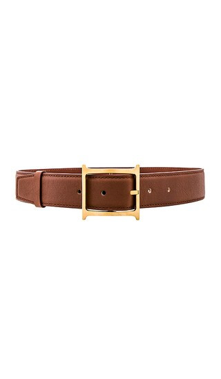 Logo Contrast Belt in Brown | Revolve Clothing (Global)