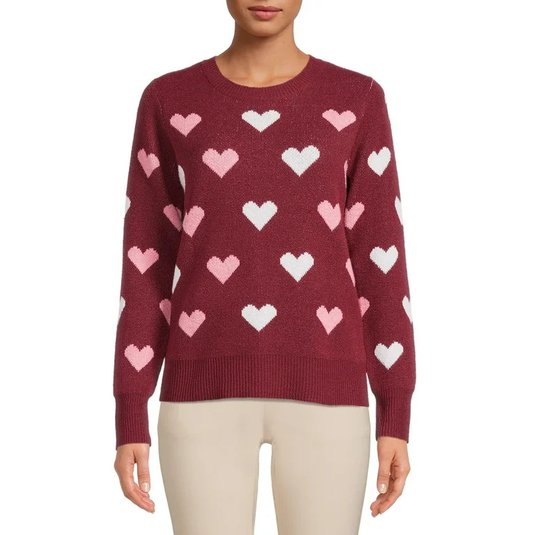 Time and Tru Women's Intarsia Sweater | Walmart (US)
