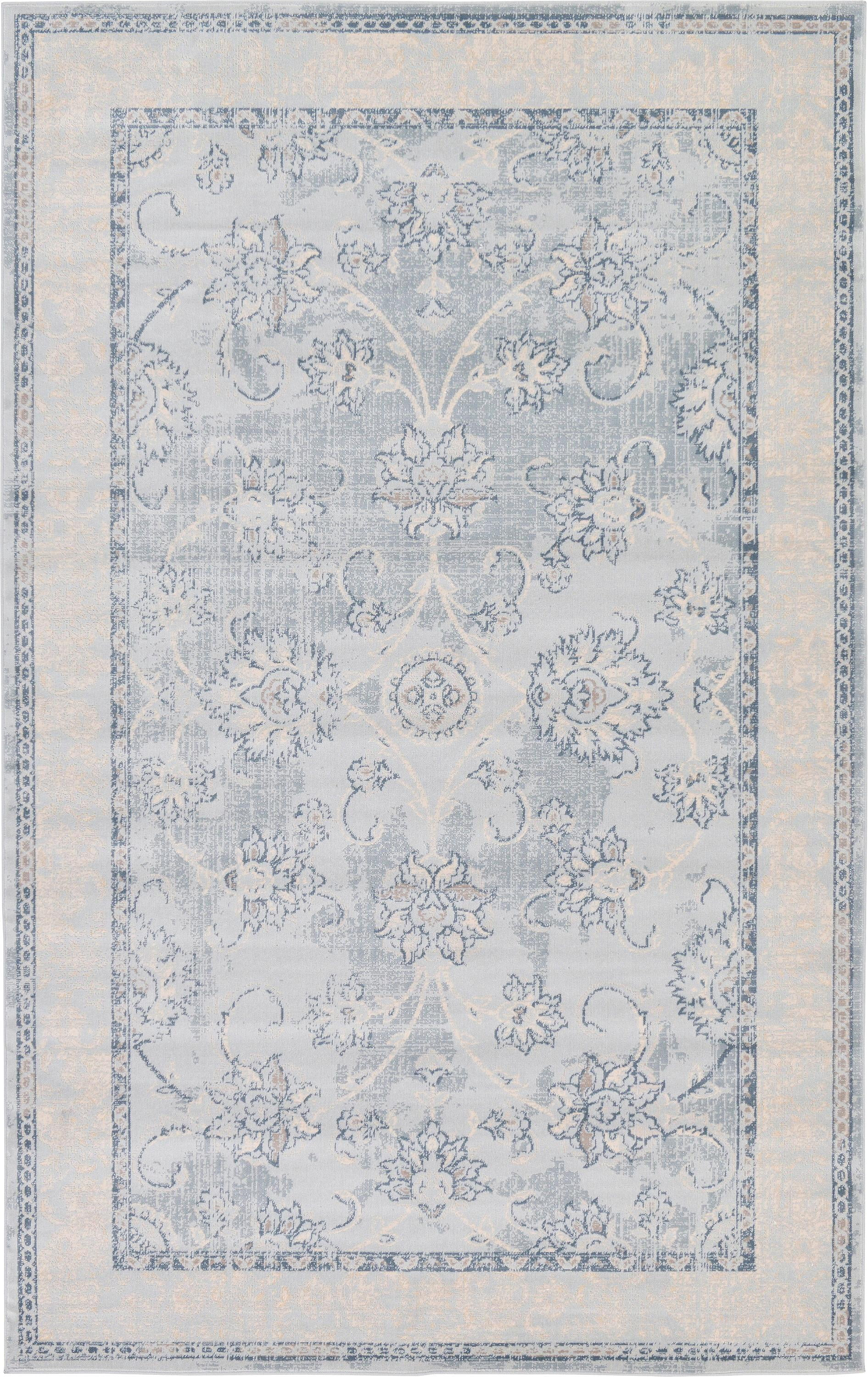 Unique Loom Hickory Paris Vintage Geometric Area Rug or Runner | Walmart (US)