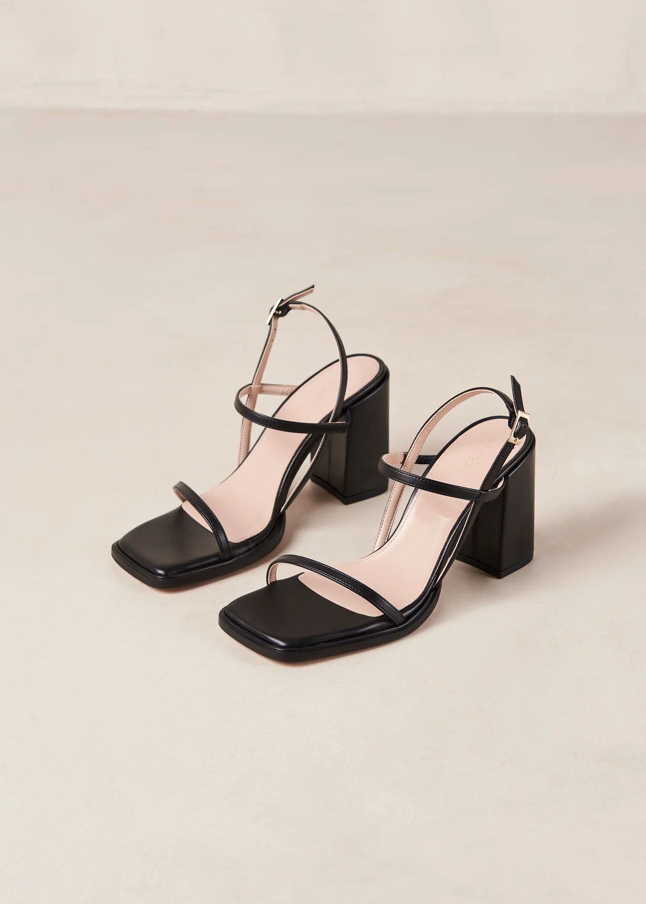 Lorena - Black Vegan Leather Sandals | ALOHAS | Alohas AU