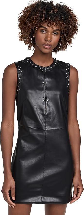 rag & bone Women's Brigette Faux Leather Dress | Amazon (US)