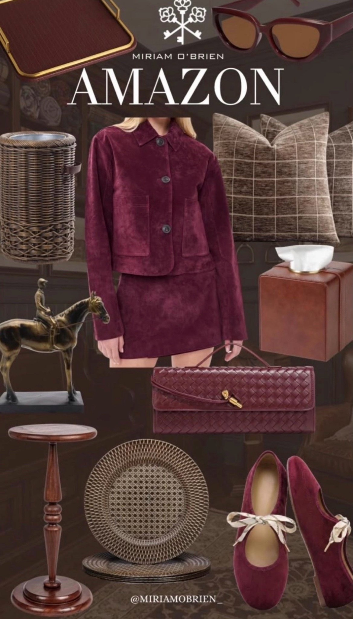 Deep burgundy + rich brown + classic details = my fall uniform. 🍷🤎
I’m loving this sophisticated take on fall with rich textures, beautiful accessories, classic silhouettes, and just the right amount of vintage inspiration.
Everything is linked on LTK! ✨
Follow @miriamobrien on Instagram and TikTok 🤍
#LTKFashion #LTKFinds #LTKShopping #LTKStyle #LTKCreator #AmazonFashion #AmazonFinds #FallFashion #FallStyle #BurgundyStyle #BurgundyFashion #OldMoneyStyle #ClassicStyle #TimelessFashion #AutumnStyle #FallOutfits #FallWardrobe #StyleInspo #QuietLuxury #FashionFinds