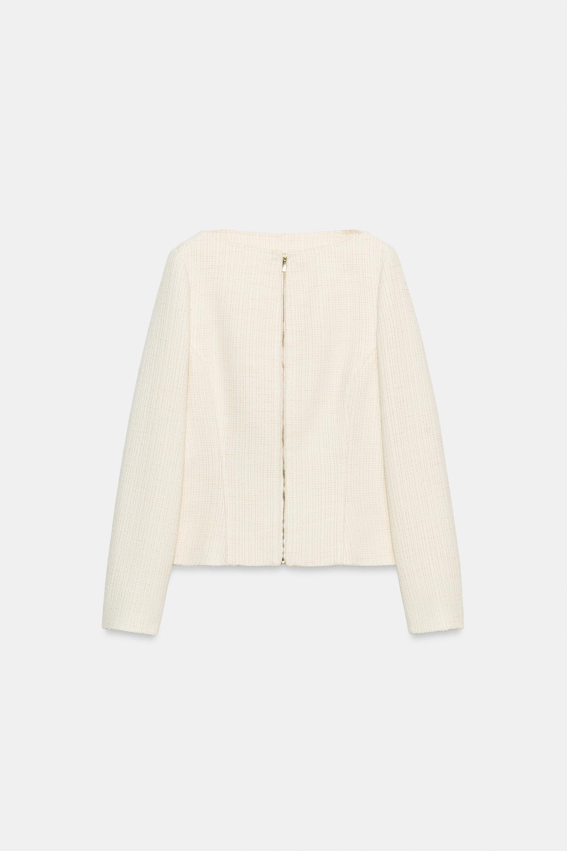 VESTE STRUCTURÉE COL BATEAU | Zara FR