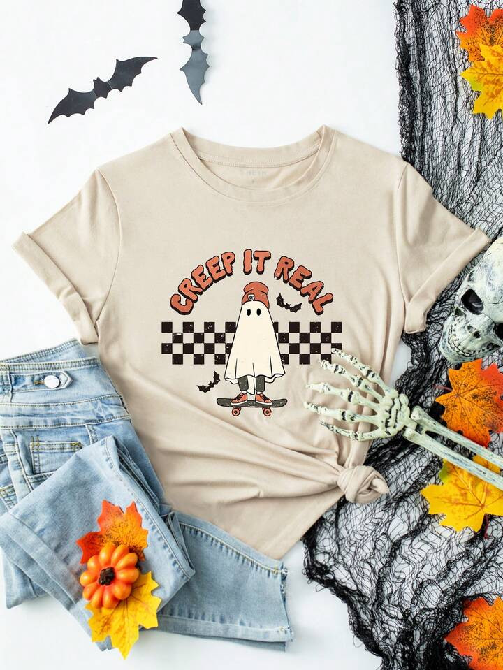 Halloween Print Tee | SHEIN