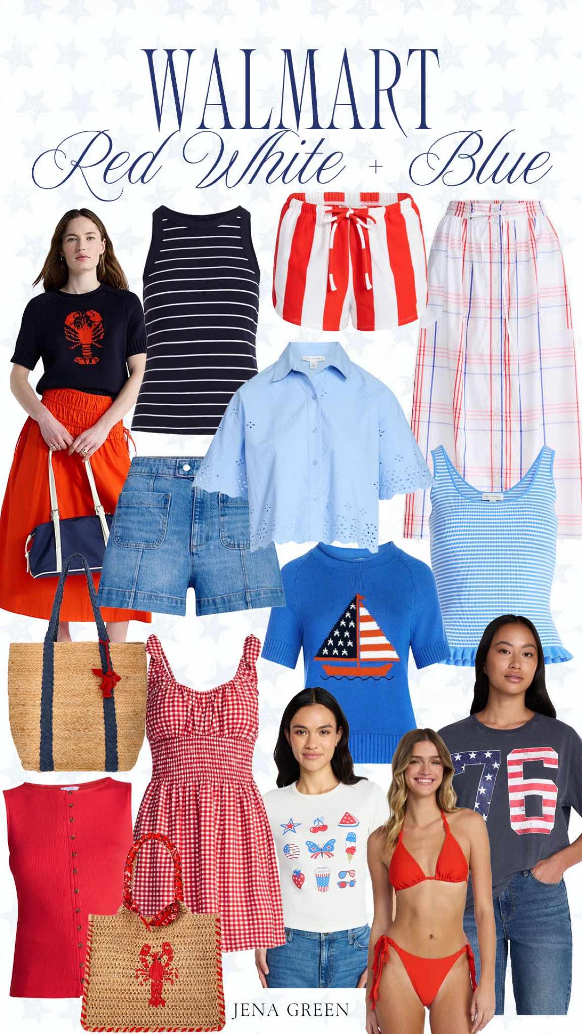 Walmart Red White & Blue | Walmart 4th of July | Walmart 4th of July Style 

#LTKootd #LTKSeasonal