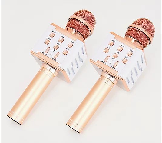 Perfect Pitch S/2 Wireless Karaoke Microphones and Recorder | QVC