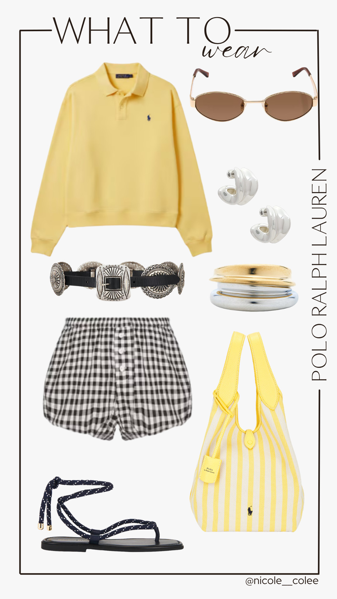 💛 Polo Ralph Lauren Coastal Edit

Yellow, gingham, stripes, and a little coastal charm. 💛⚓

This look feels like a weekend in Nantucket wrapped up into one outfit. Casual, classic, and exactly the kind of pieces I reach for all summer long.

A reminder that timeless style never goes out of fashion.

#PoloRalphLauren #CoastalStyle #SummerFashion #LTKStyleTip #NicoleColeeStyle 

 #LTKdayinmylife #LTKgrwm #LTKootd