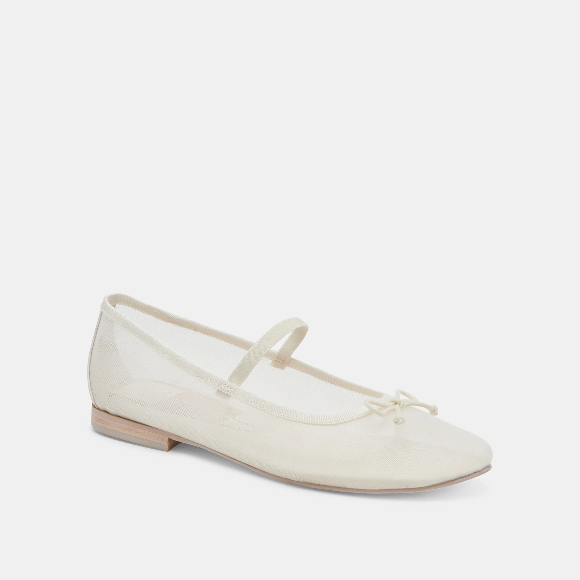 CADEL BALLET FLATS IVORY MESH | DolceVita.com