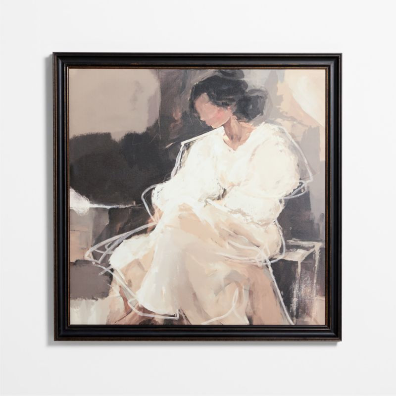 "As it Was" by Kichael Bonofiglio 44.5"x44.5" Framed Wall Art Print | Crate & Barrel | Crate & Barrel