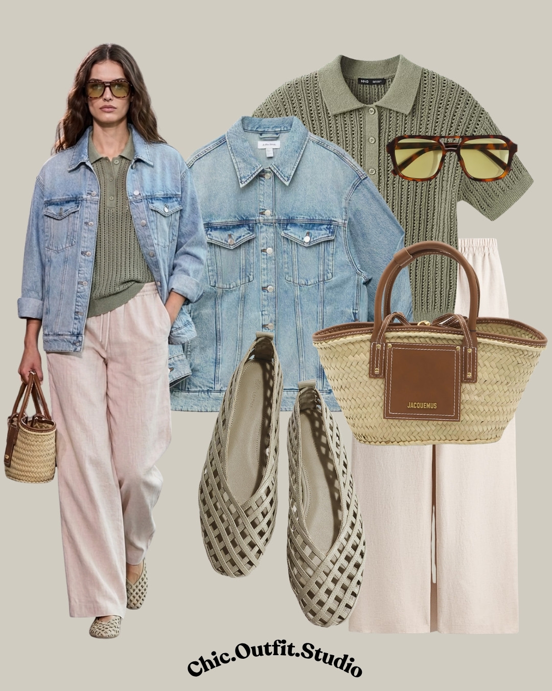 Polo layering + relaxed tones
✨A classic polo top layered under a light denim jacket and paired with soft neutral linen trousers creates a relaxed yet polished spring outfit. Styled with woven flats and natural accessories, this look works perfectly for weekend errands, travel days, casual outings, or coffee dates. Effortless layering that blends comfort with a modern, casual chic aesthetic.
✨Tags: polo top layered outfit women, denim jacket outfit women, casual chic spring outfit, neutral outfit ideas women, European casual style, everyday spring outfit, relaxed smart casual outfit, transitional outfit ideas
 

 #LTKspring #LTKstyletip #LTKshoes