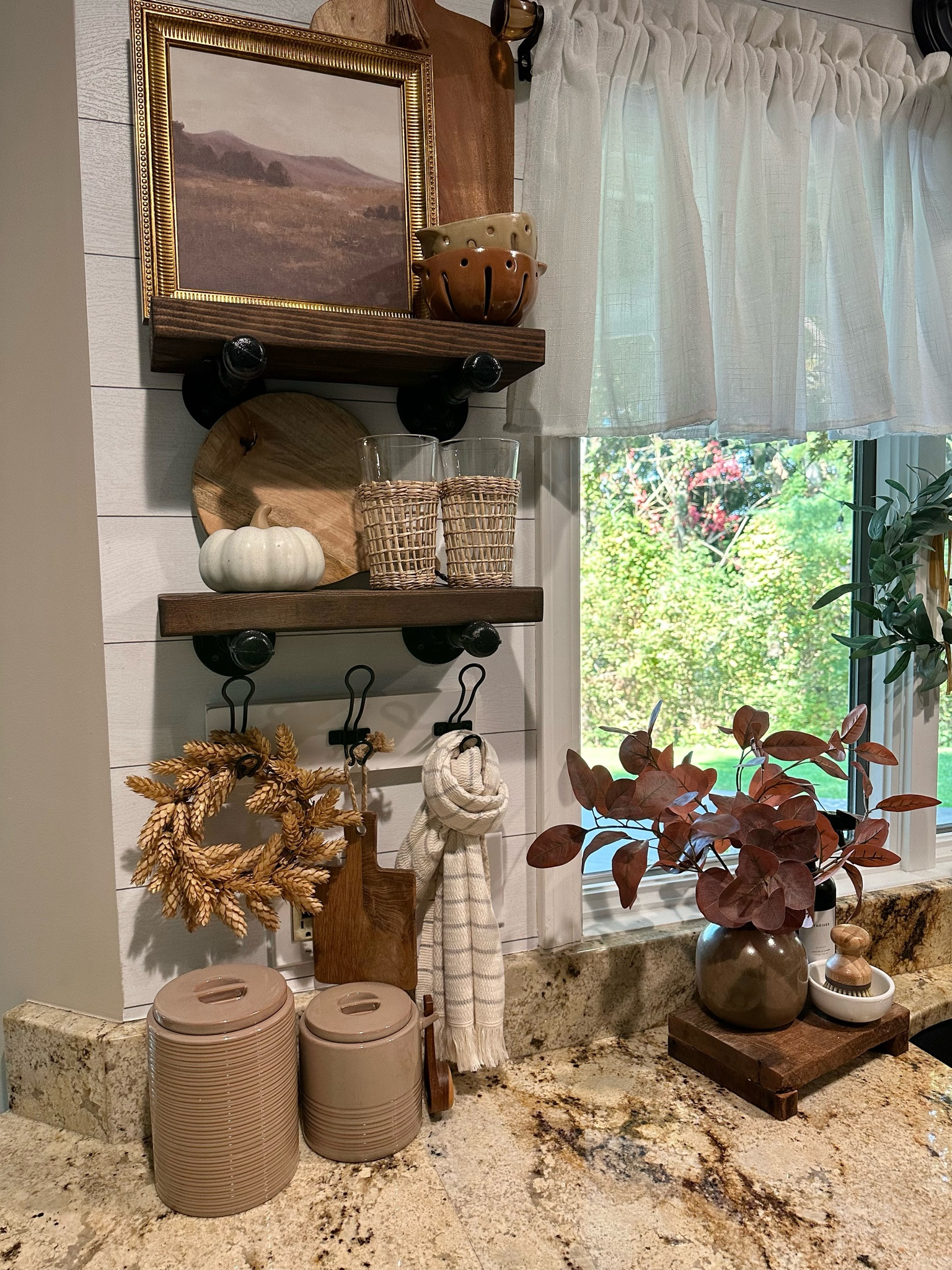 🍂Cozy Kitchen Views. Follow @farmtotablecreations on Instagram for more inspiration.

I’m thrilled to share a glimpse of my kitchen space, complete with open shelves that are prepared for the fall season. I absolutely love the warm and cozy colors that autumn brings, creating a welcoming atmosphere that makes the heart of my home feel even more inviting.🤎✨

Framed Art | Amazon Home | neutral home decor | Loloi Rugs | home inspo | console table | console table styling | faux stems | entryway space | home decor finds | neutral decor | living room decor | cozy home | affordable decor |  home decor | home inspiration | moody stems | fall decor | fall decorations | console styling | entryway rug | cozy moody home | moody decor | neutral home |


#LTKSaleAlert #LTKHome #LTKFindsUnder50