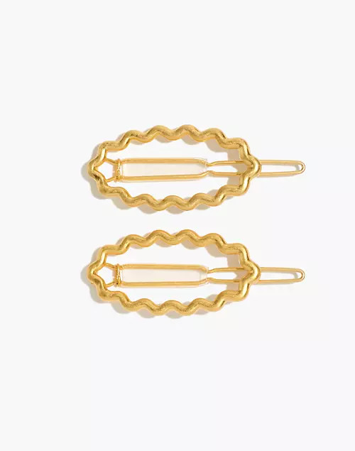 Zigzag Oval Hair Slide | Madewell