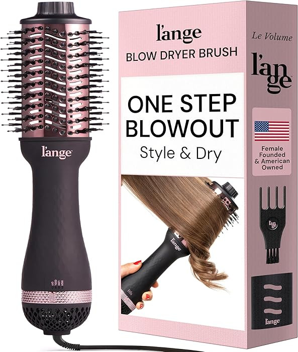 L'ANGE HAIR Le Volume 2-in-1 Titanium Blow Dryer Brush | Frizz Control Blowout Hair Dryer Brush F... | Amazon (US)