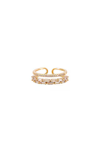 BRACHA Clara Baguette Ring in Gold from Revolve.com | Revolve Clothing (Global)