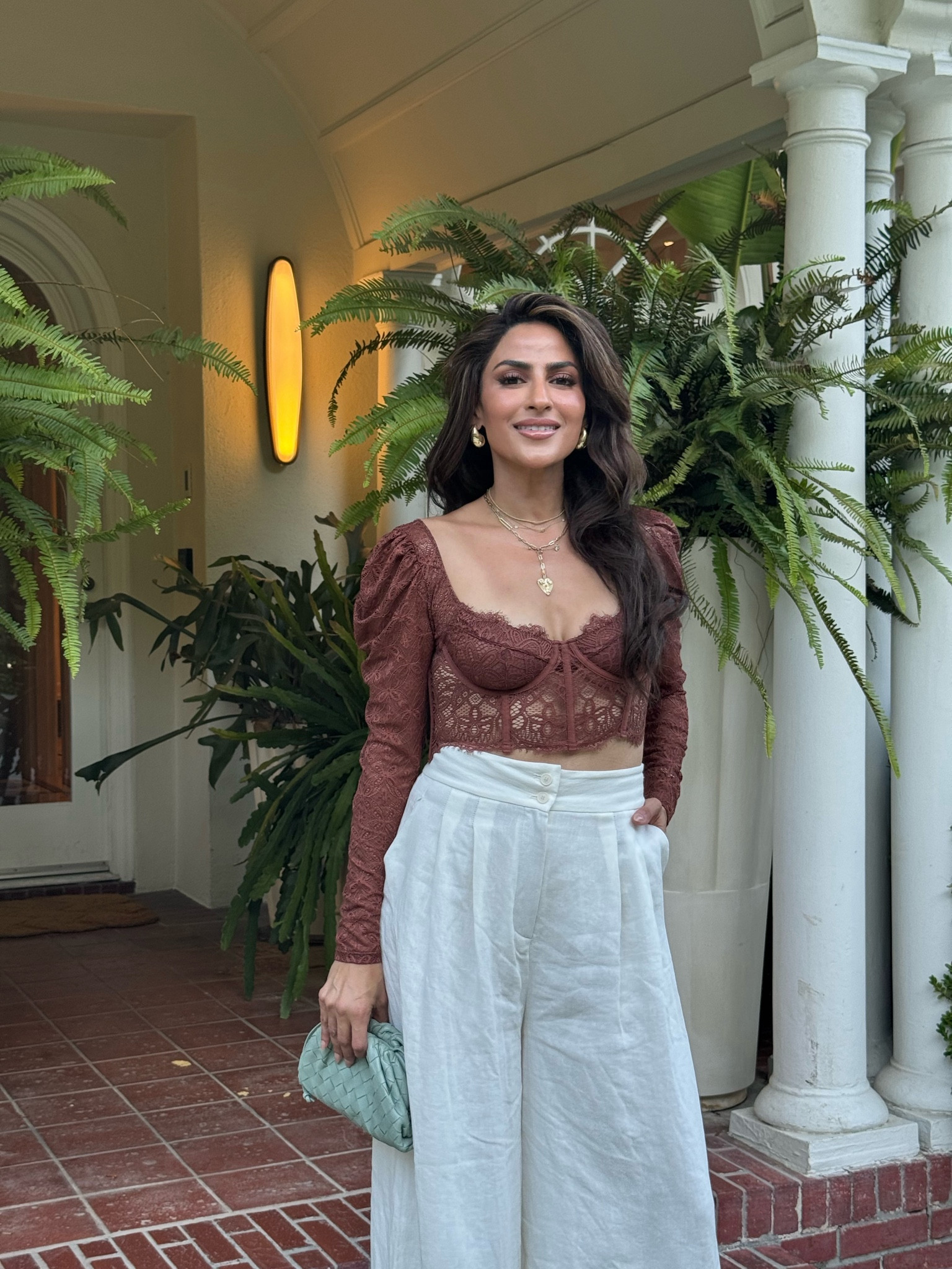 Top size small 
Pants size small (can’t link bc Zara) will in stories 
Earrings are Amazon 
Bag is bottega 



#LTKOver40 #LTKStyleTip #LTKFindsUnder50