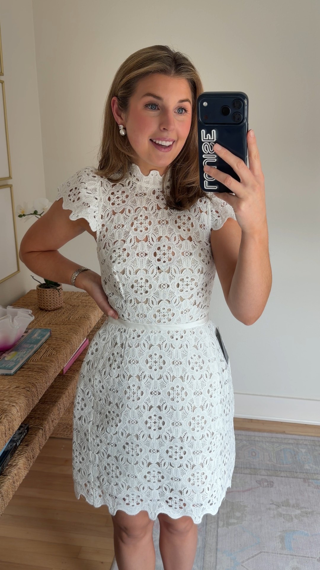 Perfect little white dress for the graduate or bride to be! Wearing a 2