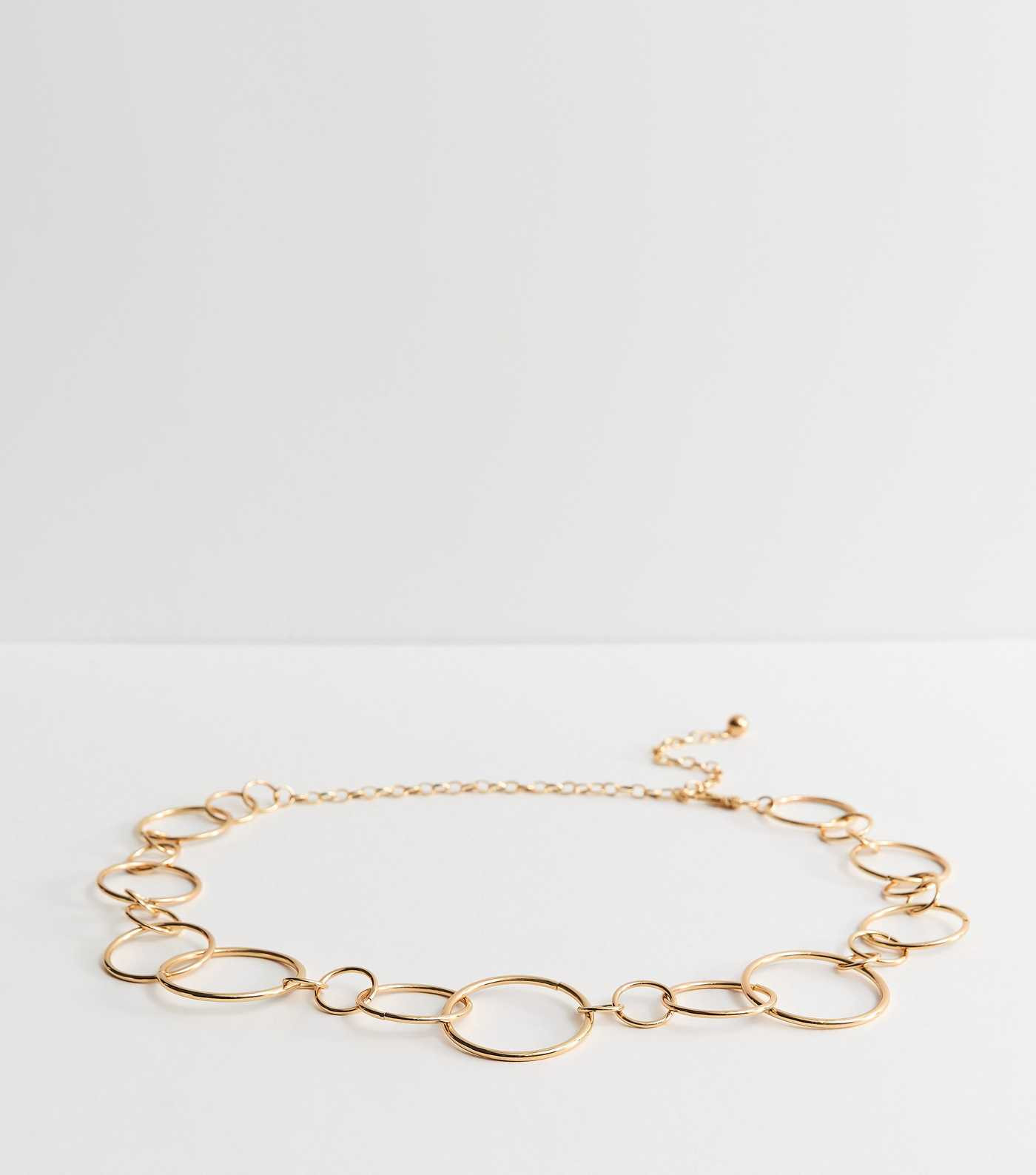 Gold Tone Linked Ring Chain Belt | New Look | New Look (UK)