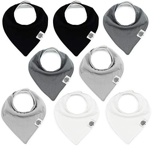 Parker Baby Bandana Drool Bibs – 8 Pack Baby Bibs for Boys, Girls, Unisex -"The Basics Set" | Amazon (US)