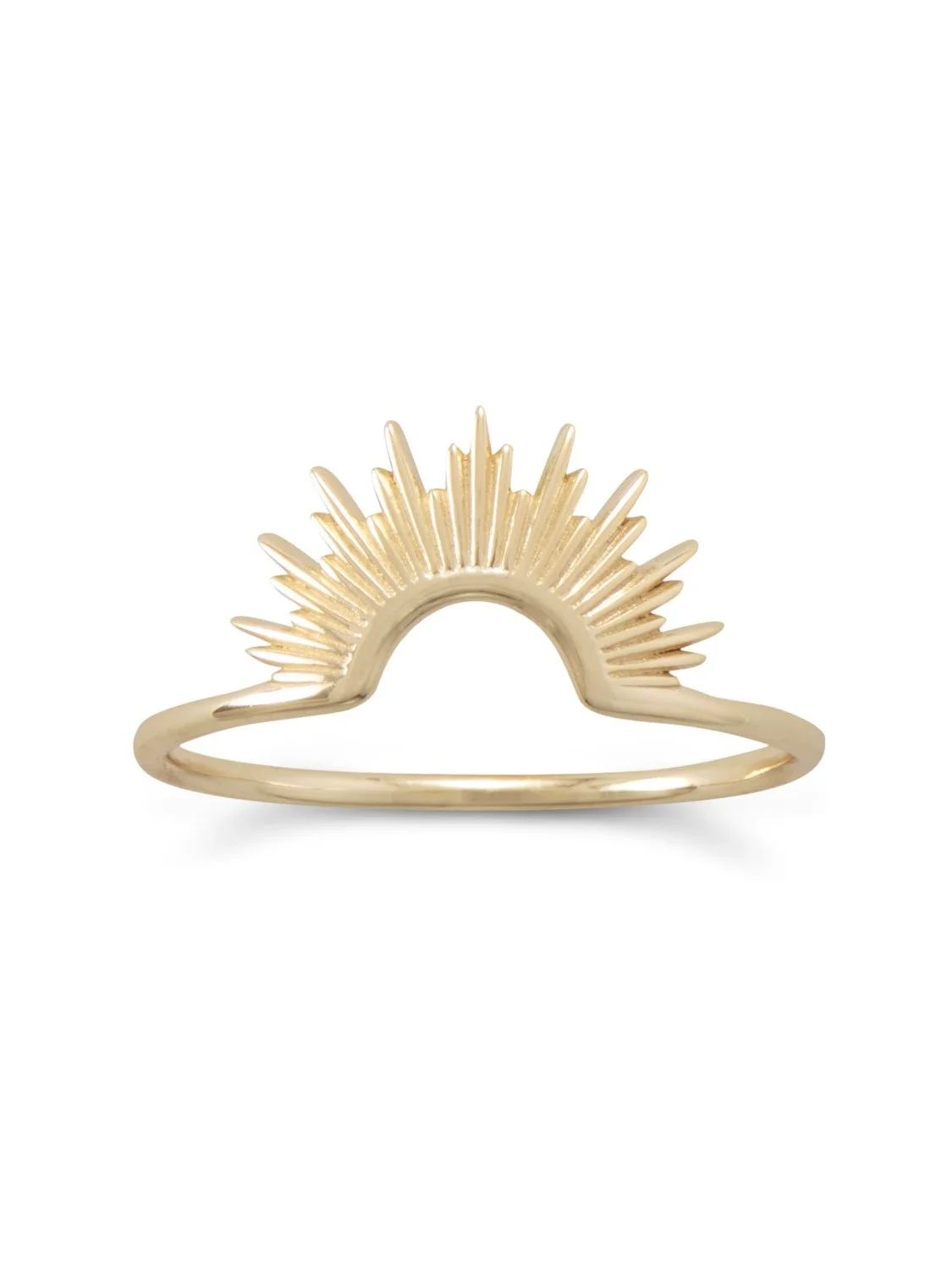 Sunrise Ring Gold-plated Half Sun Design | Walmart (US)