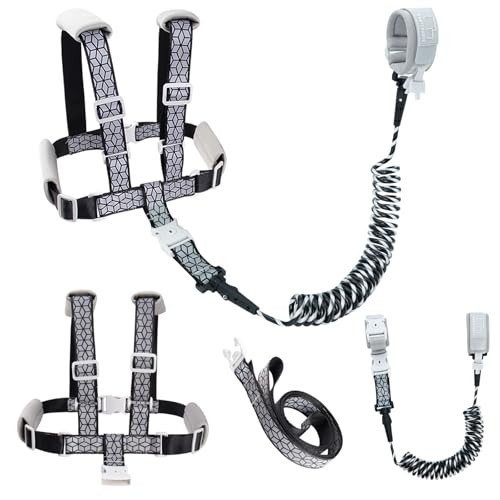 Toddler Leash & 4-in-1 Adjustable Anti-Lost Harness | Reflective Safety Strap with Wrist Link for Boys, Girls & Kids | Secure for Outdoor, Travel, Shopping, Parks | Amazon (US)