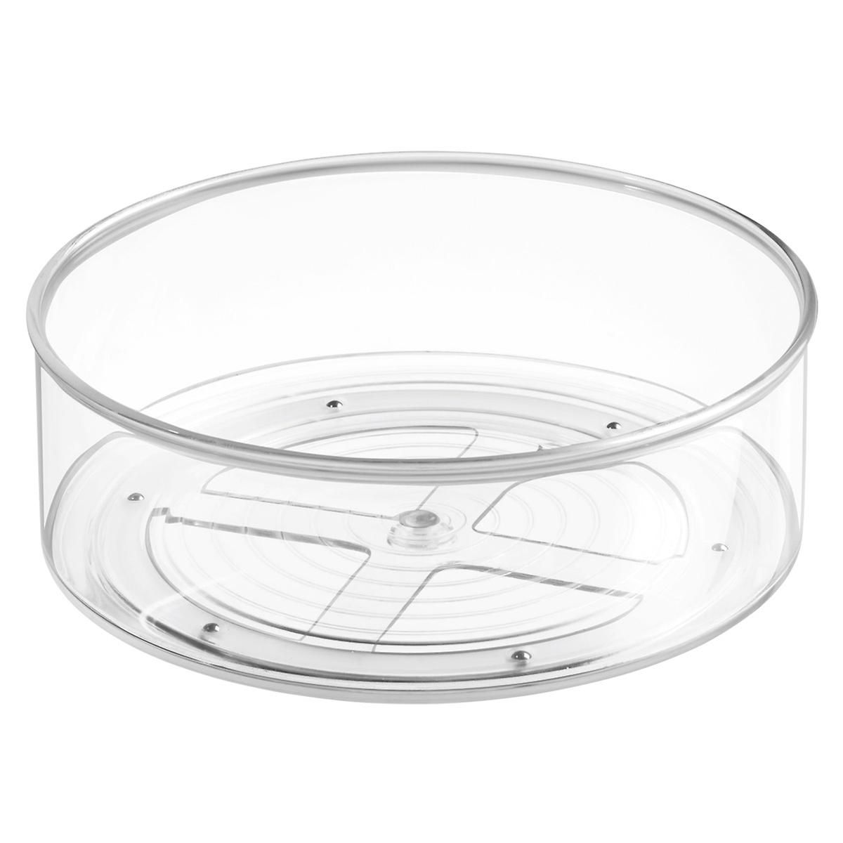 iDESIGN Linus Deep Turntable Clear | The Container Store