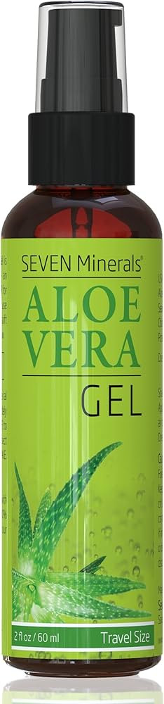 Travel Size Organic Aloe Vera Gel from freshly cut 100% Pure Aloe - 2 Fl Oz - HighestQuality, Tex... | Amazon (US)