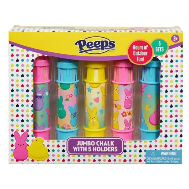 Little Kids Inc Peeps 5 Pack Jumbo Chalk with Holders | Walmart (US)