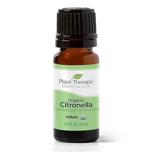 Plant Therapy Citronella Organic Essential Oil 100% Pure, USDA Certified Organic, Undiluted, Natu... | Amazon (US)