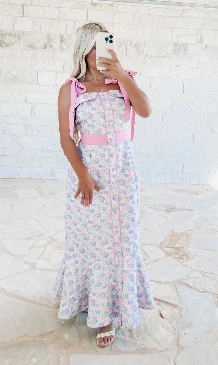 Easter Sunday Bow Tie Midi - Pink | CK Squared Boutique