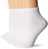 Fruit of the Loom Women's Plus 6-Pack Light Weight Ankle Sock, White, Shoe Size: 4-10 | Amazon (US)