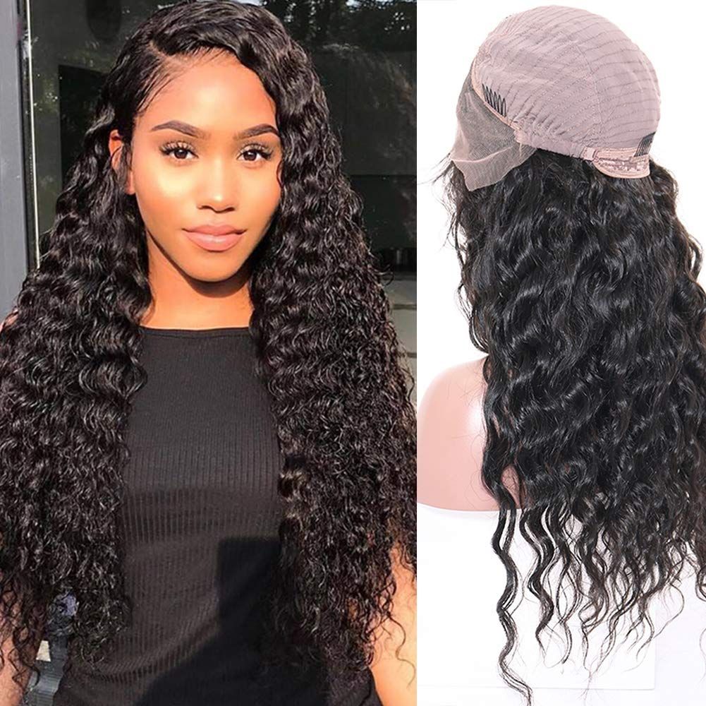 Brazilian Deep Wave Lace Front Wigs Human Hair Wigs with Baby Hair 100% Unprocessed Virgin Hair w... | Amazon (US)