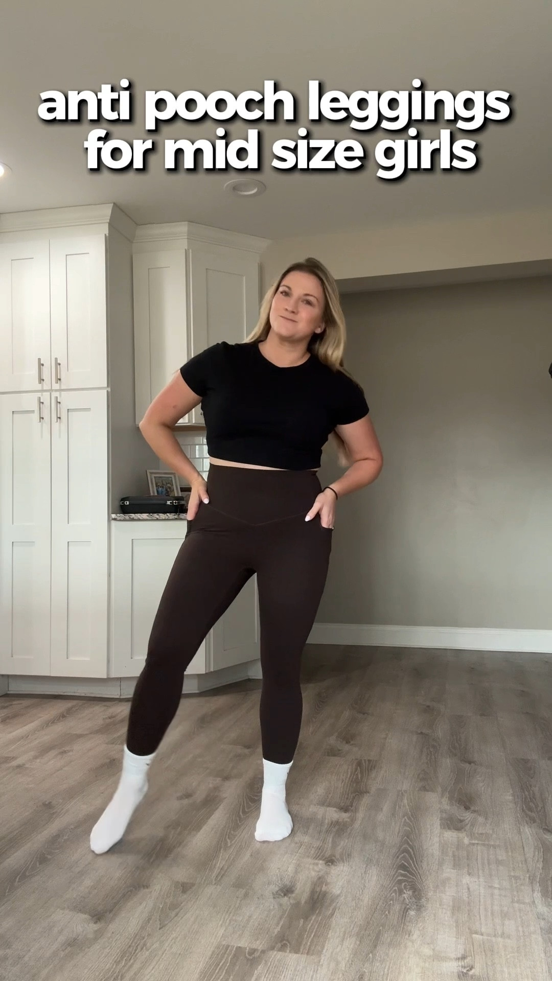 anti-pooch leggings with tummy control panel &’pockets 

#LTKFindsUnder50 #LTKActive #LTKootd