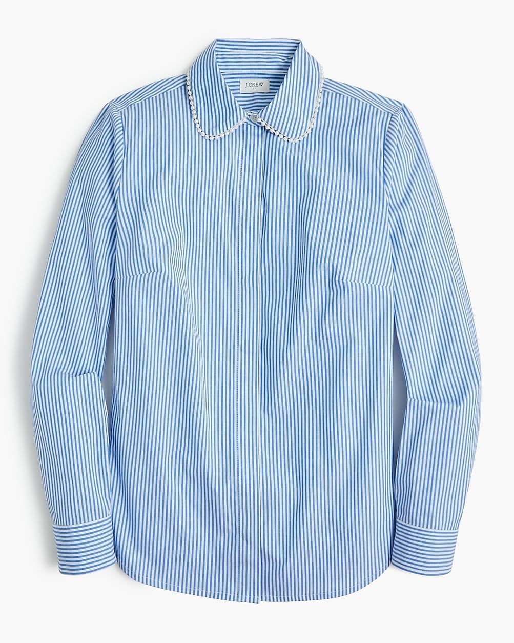 Button-up shirt with pearl collar | J.Crew Factory
