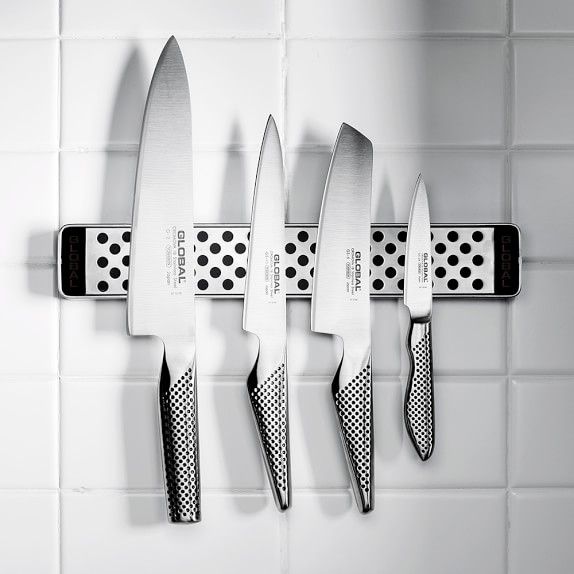 Global Classic 5-Piece Knife Set with Magnetic Bar | Williams-Sonoma
