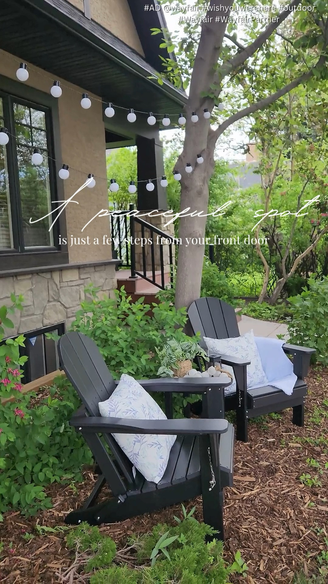 Sometimes all you need is a comfortable chair, a place for your favorite drink, and a few quiet minutes outside.

These foldable Adirondack chairs and all-weather side table are perfect for porches, patios, gardens, and small outdoor spaces. Durable, weather-resistant, and currently on a huge sale at @Wayfair.

Shop this look in my LTK Shop @HomeBunch.

#AD @wayfair #wishyouwerehere #outdoor #Wayfair #WayfairPartner  #OutdoorLiving #OutdoorDecor #PatioFurniture #LTKHome #HomeBunch #SummerLiving #OutdoorSeating #FrontPorchDecor

#LTKsummer #LTKsale #LTKhome