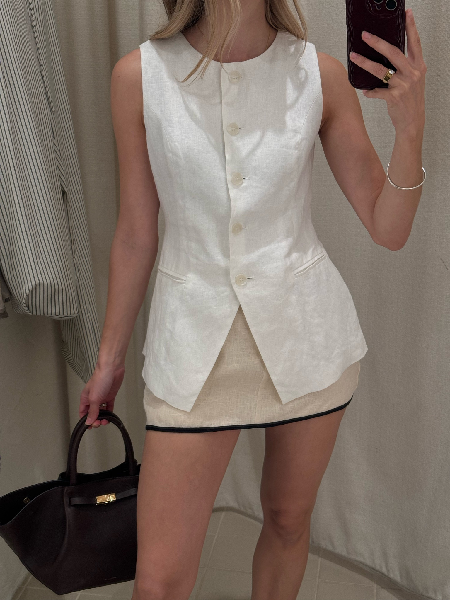Dissh linen skort & linen vest 🤌🏼 wearing size 6/XS in both pieces (I’m 170cm) x

#LTKstyletip #LTKaustralia #LTKbag