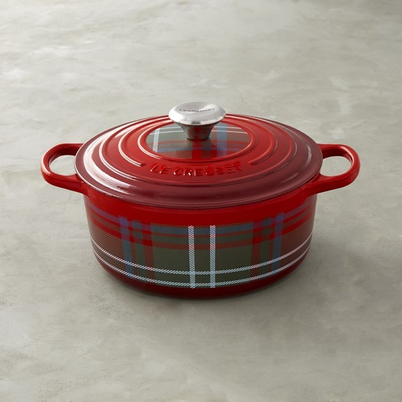 Le Creuset Signature Tartan Cast-Iron Round Dutch Oven | Williams-Sonoma