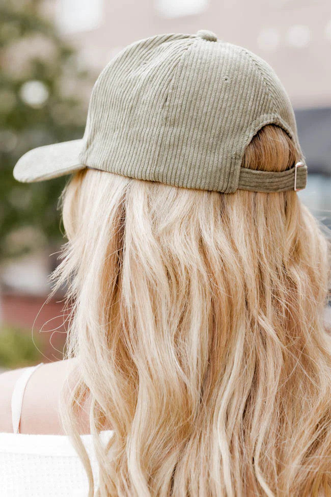 Mama Block Olive Corduroy Hat FINAL SALE | Pink Lily