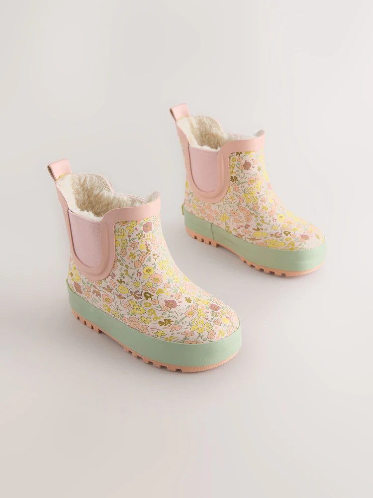 Sage Green Floral Chelsea Wellies | Next US
