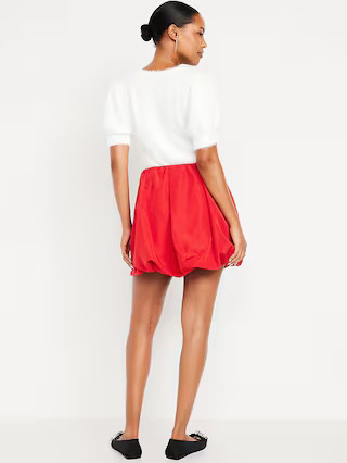 Taffeta Bubble Mini Skirt | Old Navy (US)