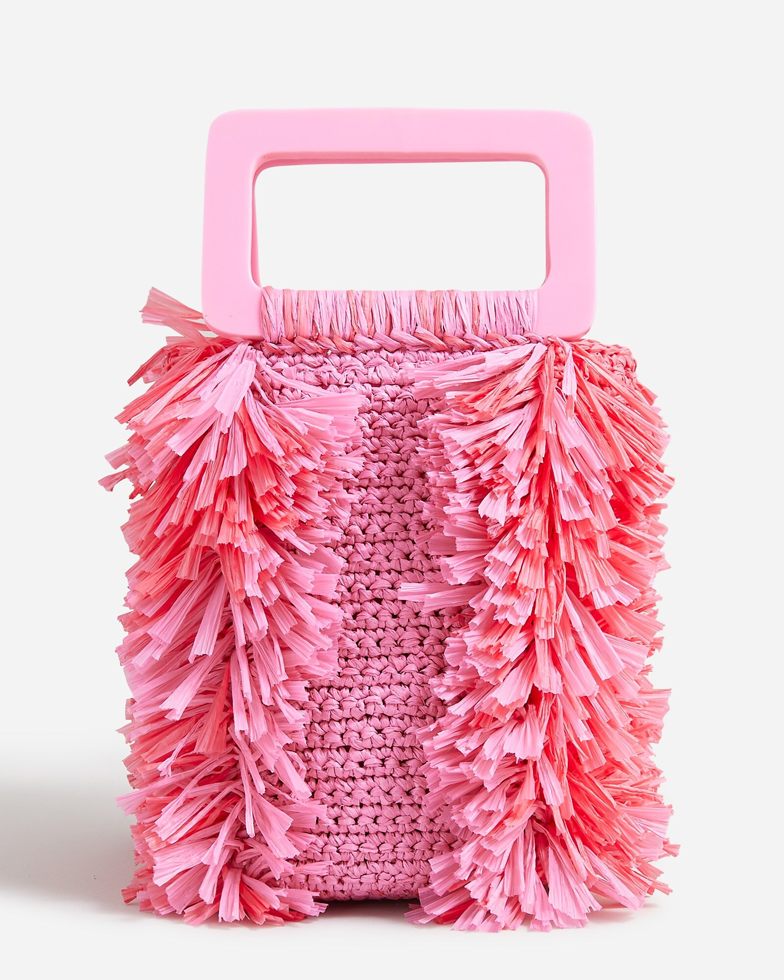 Woven mini bag with acrylic handle | J. Crew US