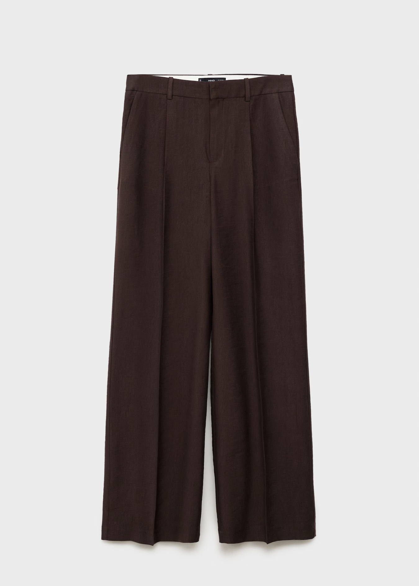 Straight pants suit lyocell - Women | MANGO USA | Mango (US/MX/AU)