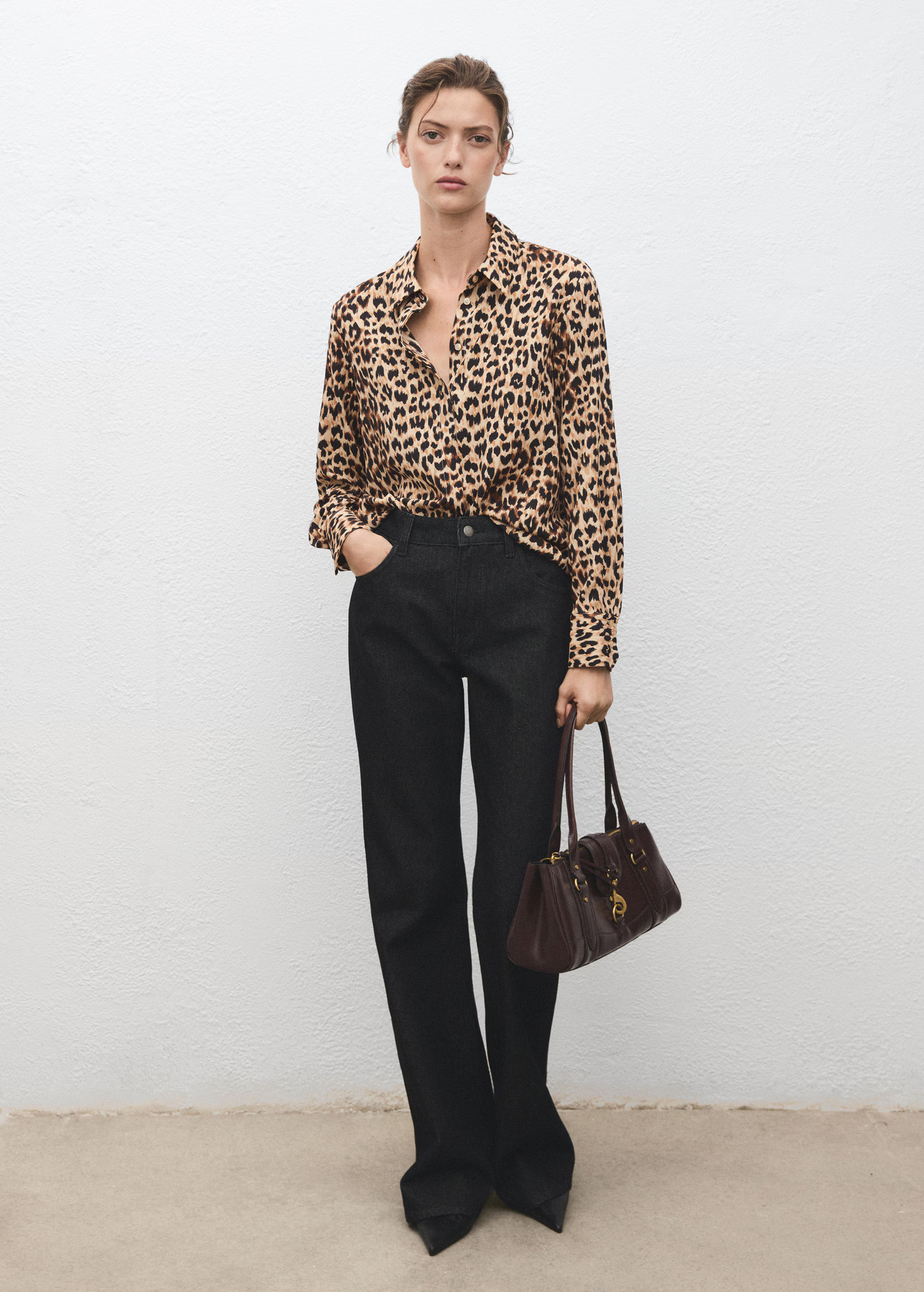Fluid long-sleeved blouse - Women | MANGO USA | Mango (US/MX/AU)